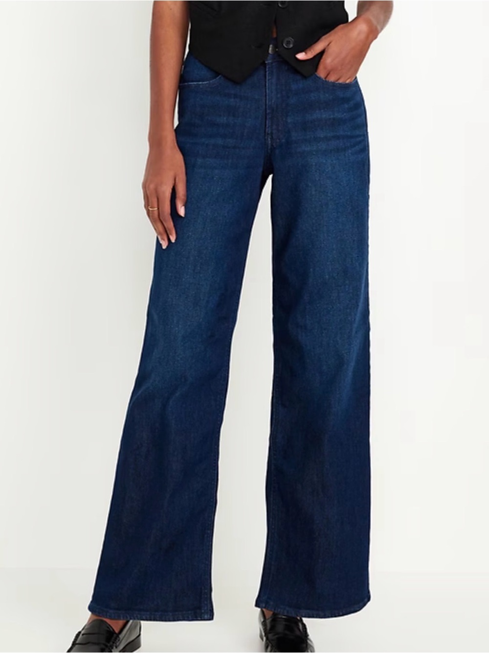 Old Navy Dark Blue Women's Wide Leg Jeans